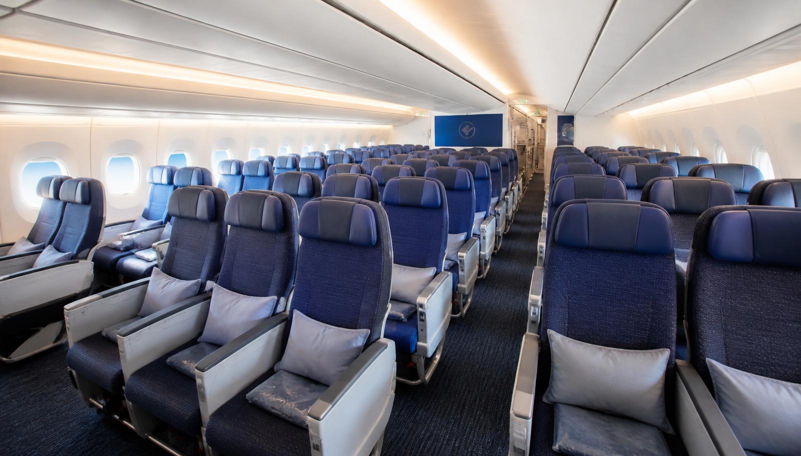 Bright economy cabin